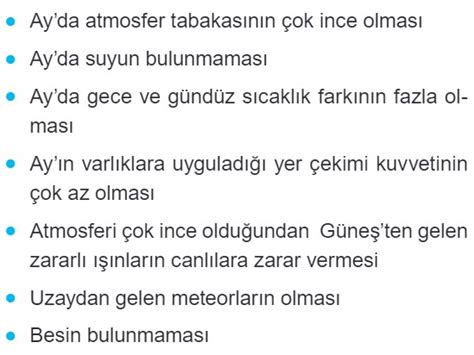 5 Sınıf Ayın Yapısı ve Özellikleri Konu Anlatımı Çalışma Kağıdı