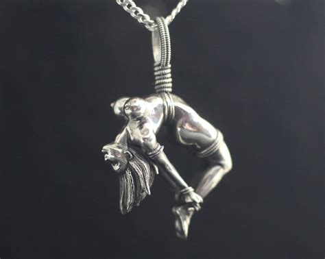 Naked Shibari Anime Hentai Girl BDSM Silver Pendant Naked Etsy UK