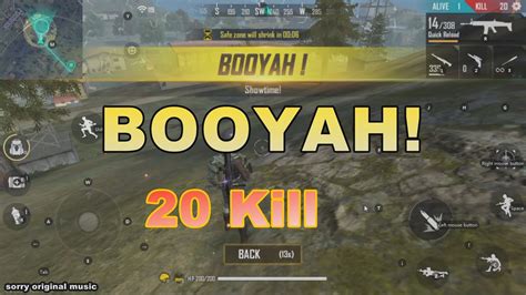 Best Kill Record Rank Match BOOYAH Kill 20 Free Fire YouTube