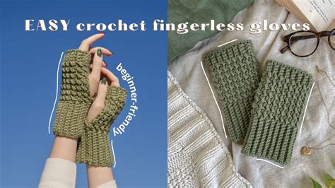 Quick Easy Crochet Fingerless Gloves That Can Be Made In 5 Hours Or