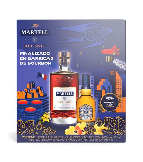 Martell Cognac Blue Swift 700 Ml Whisky Chivas Regal 18 200 Ml