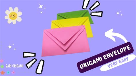 Cara Membuat Amplop Dari Kertas Origami How To Make Origami Youtube