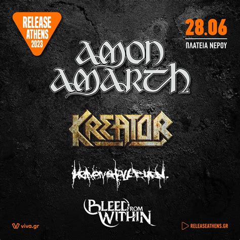 Οι Heaven Shall Burn συνοδεύουν Amon Amarth και Kreator στο Release Athens 2023 Depart