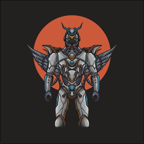 Premium Vector Mecha Robot Vector Illustration