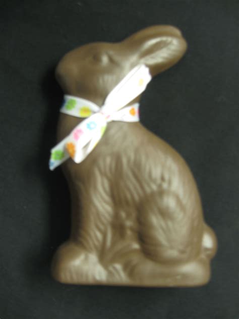 Ceramic Chocolate Easter Bunny I Think This Chocolate Bunny