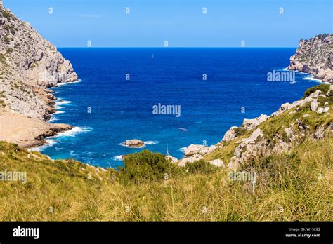 Cala Figuera On Cap Formentor Beautiful Sea Bay With Turquoise Water