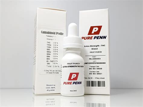 Fruit Punch Extra Strength 15ml 375mg Pure Penn Tincture Jane