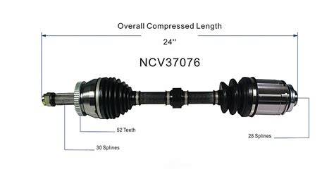 CV Axle Assembly New CV Axle Front Right GSP Fits 07 09 Hyundai Santa