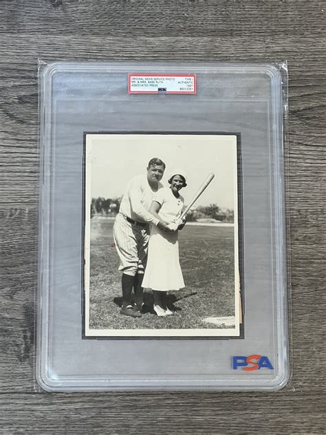 Babe Ruth Type Original Photo PSA DNA Mr Ms Ruth Batting EBay