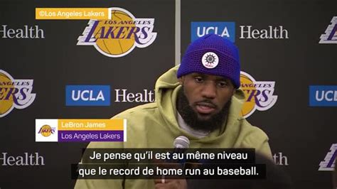 Lakers James Le record de points en NBA Au même niveau que le