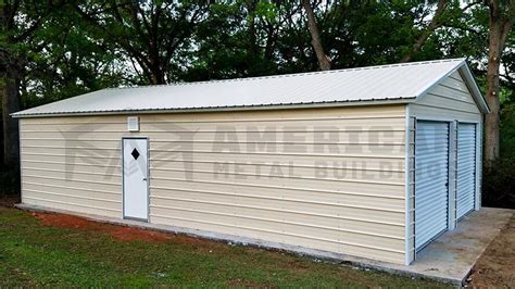 X X Vertical Roof Steel Garage American Metal Buildings