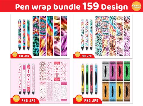 Pen Wrap Bundle 159 Design Pen Wraps Waterslide Epoxy Pen Etsy