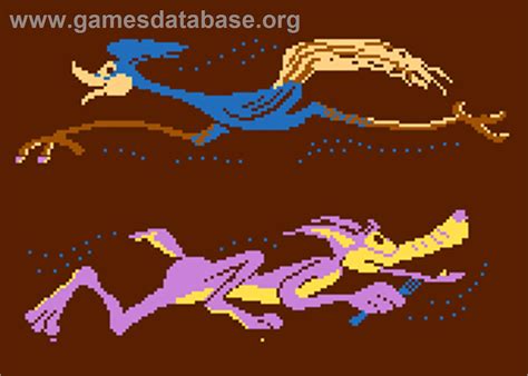 Road Runner Atari Artwork Title Screen