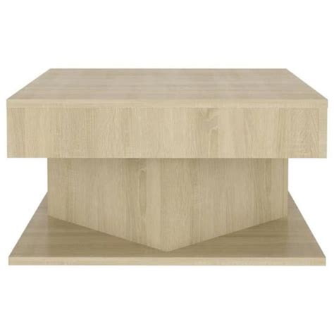 Wet Table Basse Ch Ne Sonoma X X Cm Agglom R Cdiscount Maison