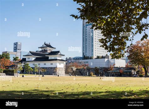 Toyama Castle Park Toyama City Toyama Prefecture Japan Stock Photo