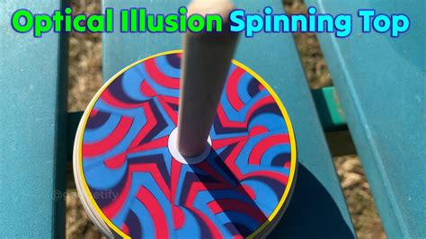 Farbscheibenkreisel Klein Optical Illusion Spinning Top Gadgetify