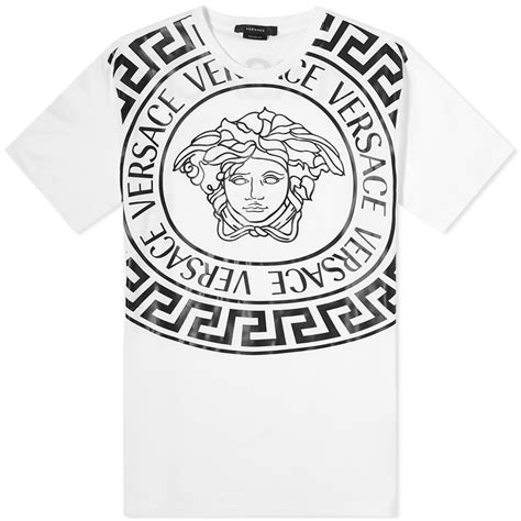 Versace Big Medusa T Shirt White And Black End Gb