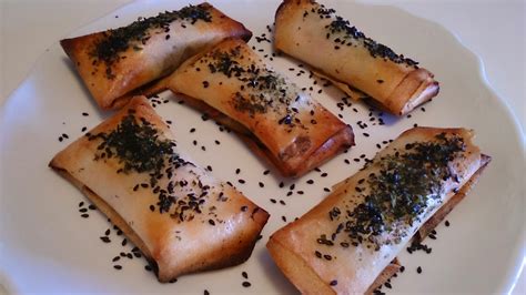 Fácil y Sano Saquitos de masa filo de salmon y puerros