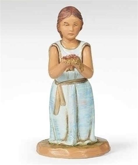 Fontanini Madeline Girl With Roses 5 Reilly S Church Supply