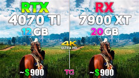 RTX 4070 Ti Vs RX 7900 XT Test In 8 Games L 4K Ray Tracing YouTube