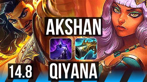 AKSHAN Vs QIYANA MID 2000 Games 14 2 2 Legendary EUW Master