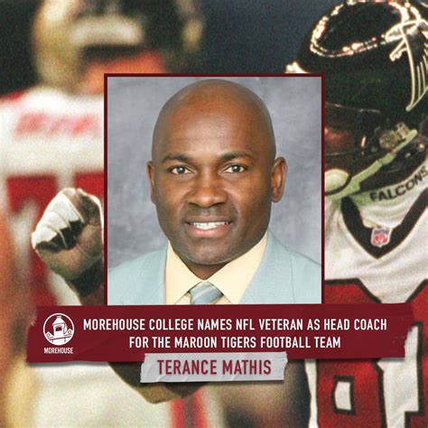 Morehouse College Names Nfl Veteran Terance Mathis As Head Coach For