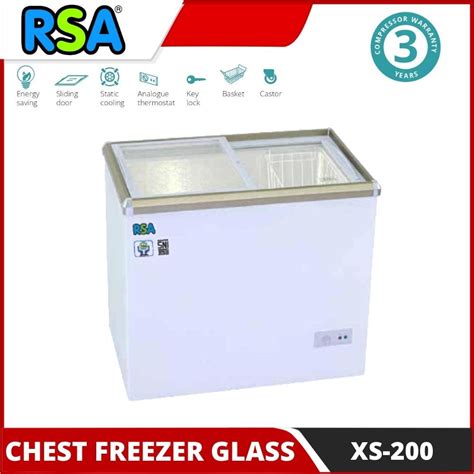 Jual Chest Freezer Box Rsa Xs Freezer Sliding Kaca Geser Liter