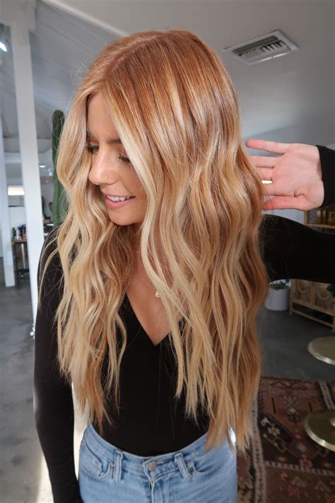 Copper Balayage Copper Blonde Hair Ginger Hair Color Strawberry