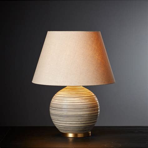 Duffy Table Lamp Charcoalcream In 2021 Ceramic Table Table Lamp Lamp