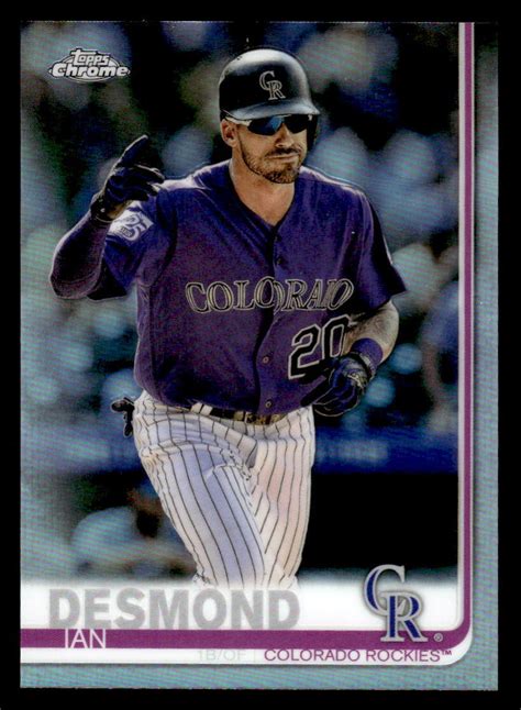 2019 Topps Chrome 113 Ian Desmond Refractor Colorado Rockies EBay