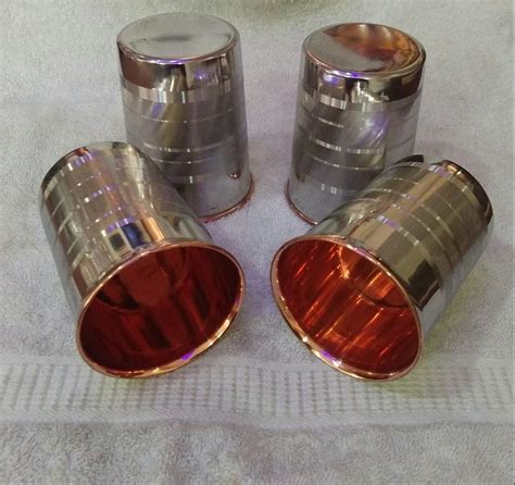 Silver Luxury Copper Steel Glass Set For Hotel Capacity Ml At Rs