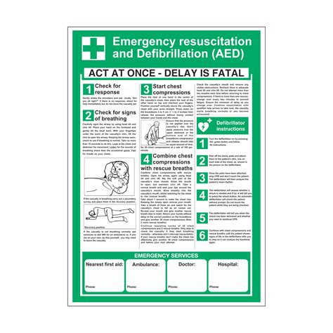 Aed Safety Poster