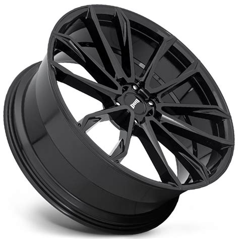 24 Dub Wheels Clout S253 Gloss Black Rims Dub094 1