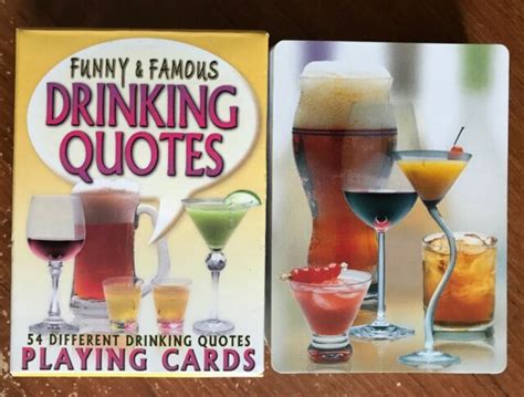 Funny & Famous Drinking Quotes Playing Cards – GYFTZ