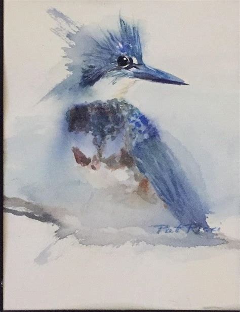 Belted Kingfisher Painting By Patricia Ricci Pixels