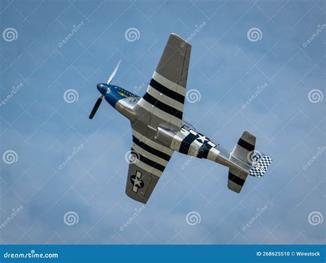 North American P Mustang During An Air Show Editorial Image Image