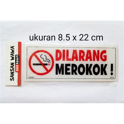 Promo Sign Board Sign Label Acrylic Akrilik Papan Petunjuk DILARANG