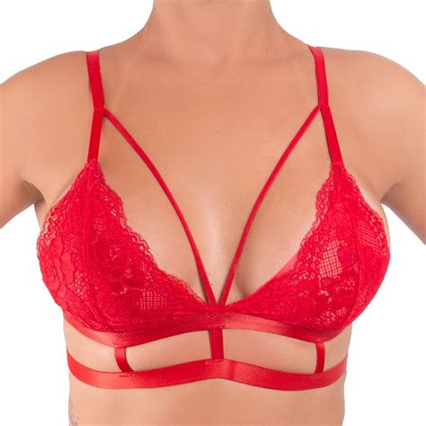 Sutiã Strappy Bra Sem Bojo Rendado Le Casual Bra Lingerie