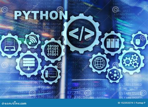 Lenguaje De Programaci N De Python En Fondo Del Sitio Del Servidor