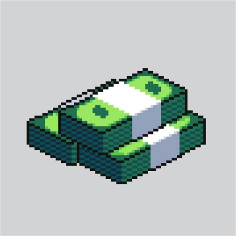 Pixel art illustration Bag Money. Pixelated Bag Money. Bag of Money Bank. pixelated for the ...