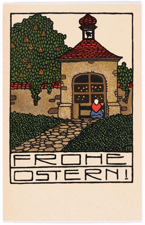 Postkarte Der Wiener Werkst Tte Nr Osterkarte Wien Museum