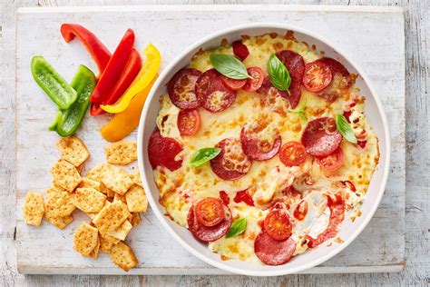 Pizza Shapes party dip