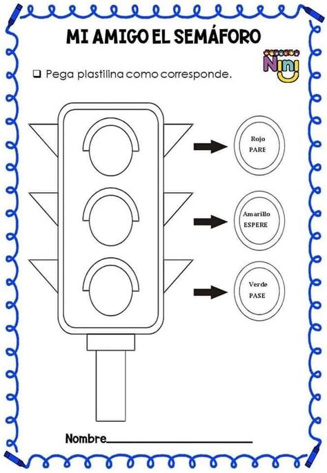 Pin De Shirley Rivera Velilla En Fichas Preescolar Educacion Vial