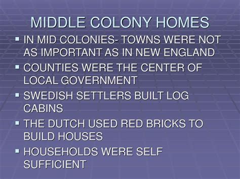 Chapter 4 Section 2 The Middle Colonies Ppt Download