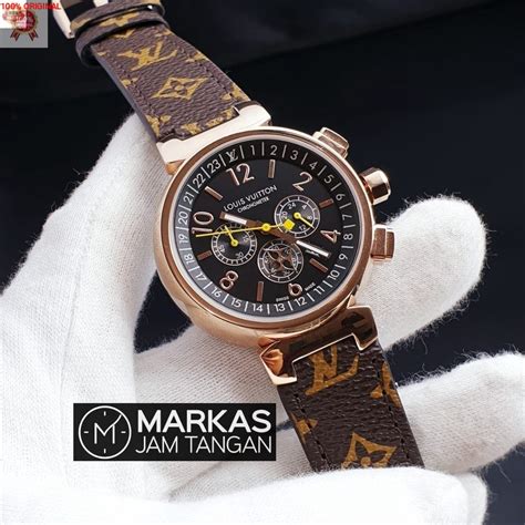 Jual Terlaris Jam Tangan Louis Vuitton Lv Tambour Chronograph Leather