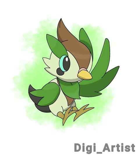 Onjireigon On Instagram “name Harbay Leaf Bird Pokemon Type Grass Ht103 Wt56 Ability