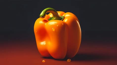 Premium Ai Image Bright Illustration With Bell Pepper Generative Ai