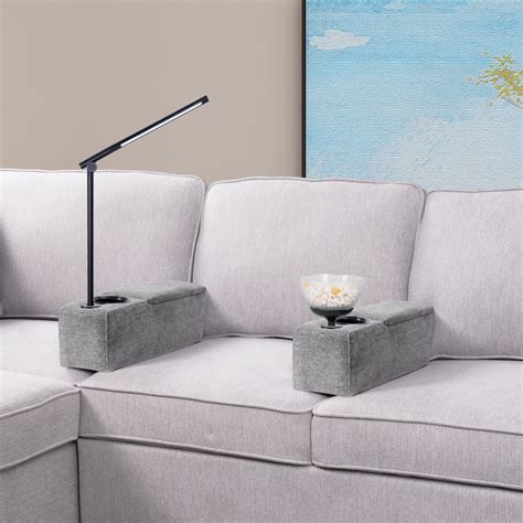 Ebern Designs Upholstered Home Theater Seating with Cup Holder ...