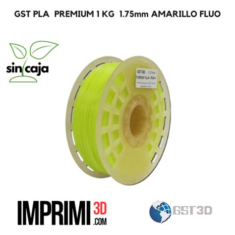 PLA GST PREMIUM 1 KG AMARILLO FLUO Sin Caja