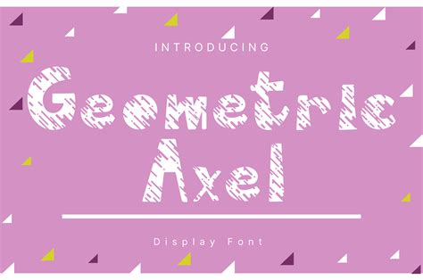 Geometric Axel Font By Achiart · Creative Fabrica